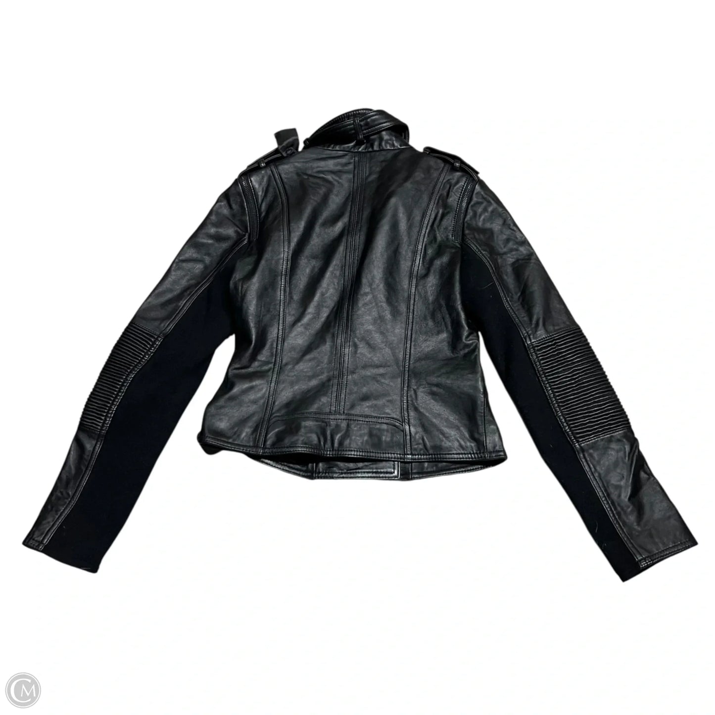 Jacket Leather By Nicole Miller In Black, Size: Xs