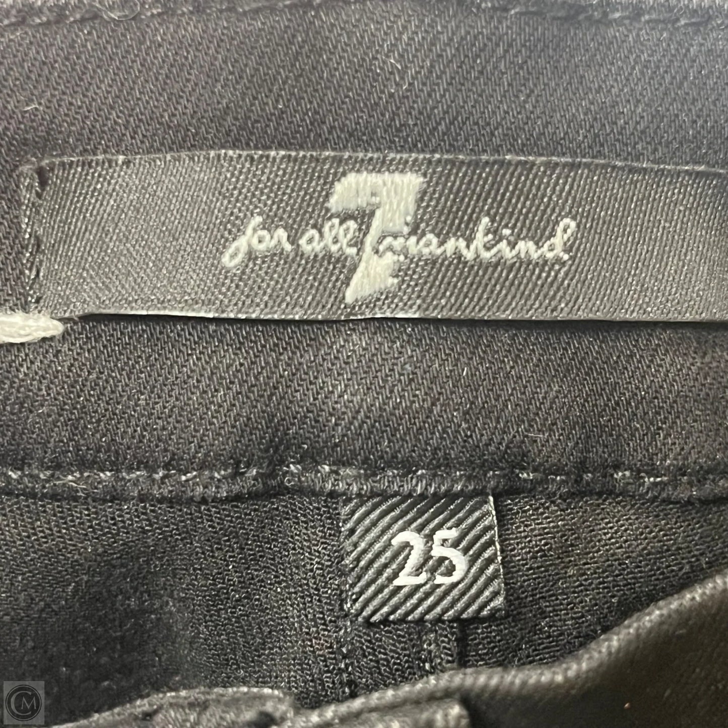 Jeans Skinny By 7 For All Mankind In Black, Size: 2