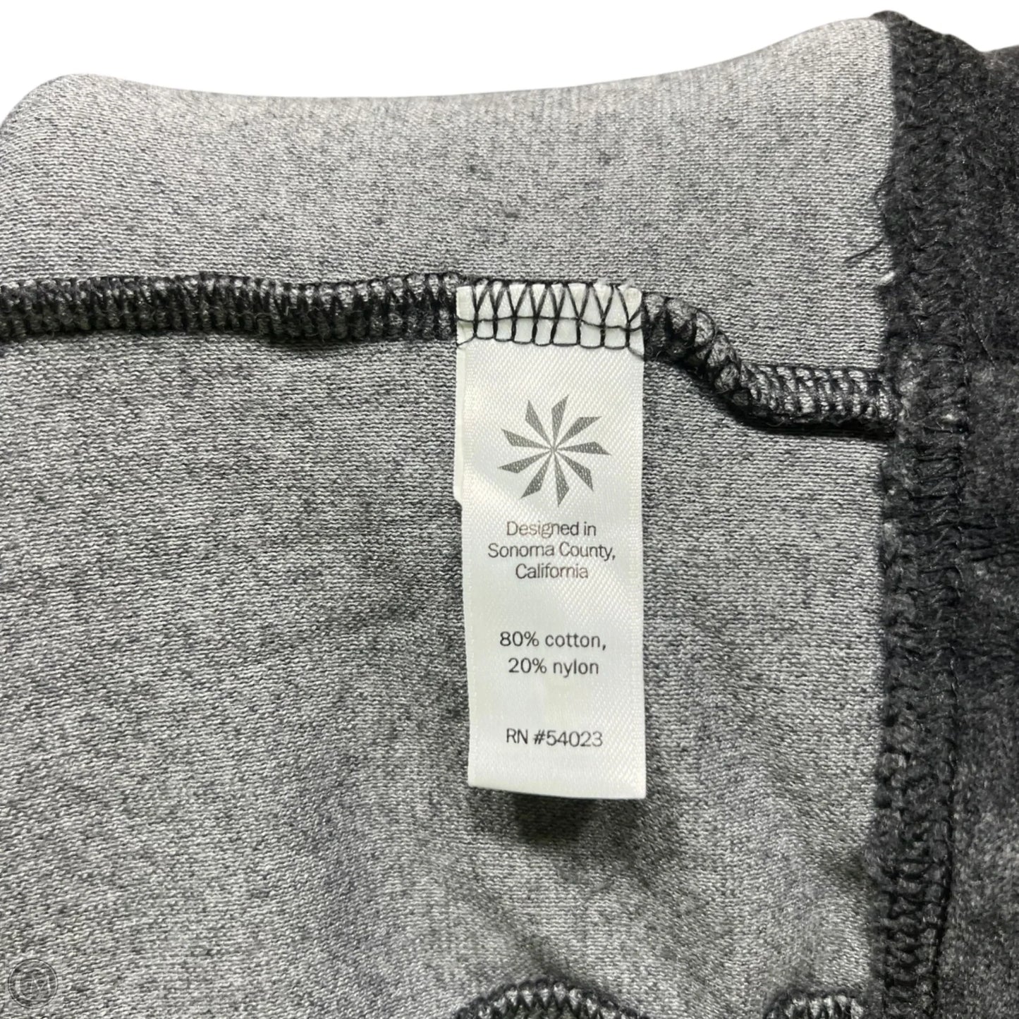 Sweatshirt Collar By Athleta In Grey, Size: Xxs
