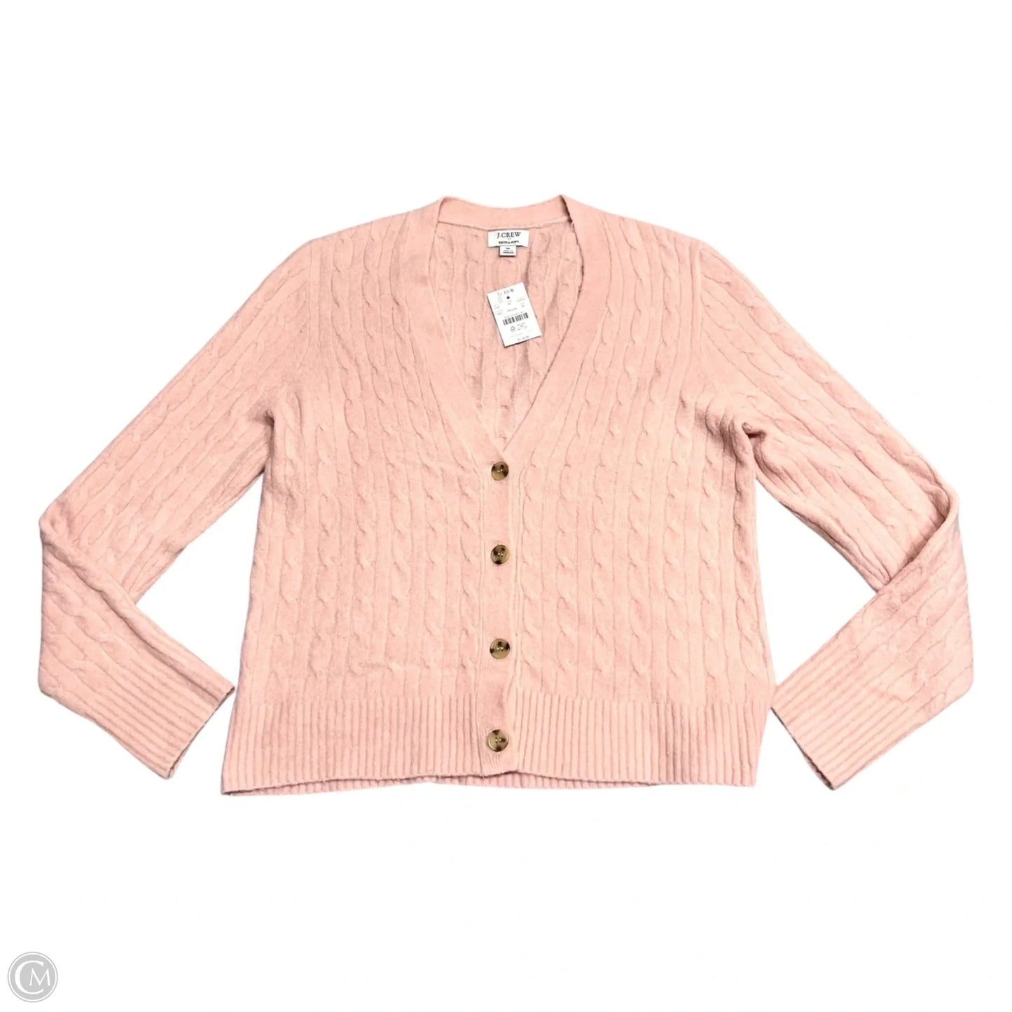 Sweater Cardigan By J. Crew In Pink, Size: M