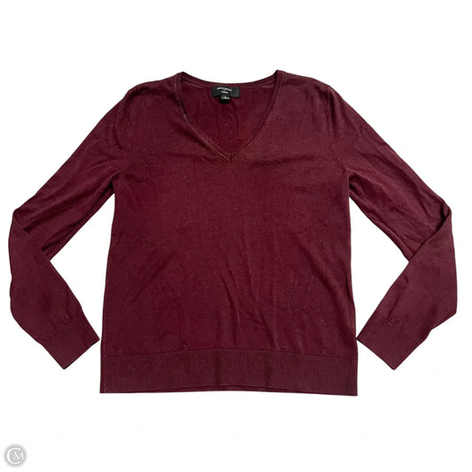 Sweater By Banana Republic In Maroon, Size: S