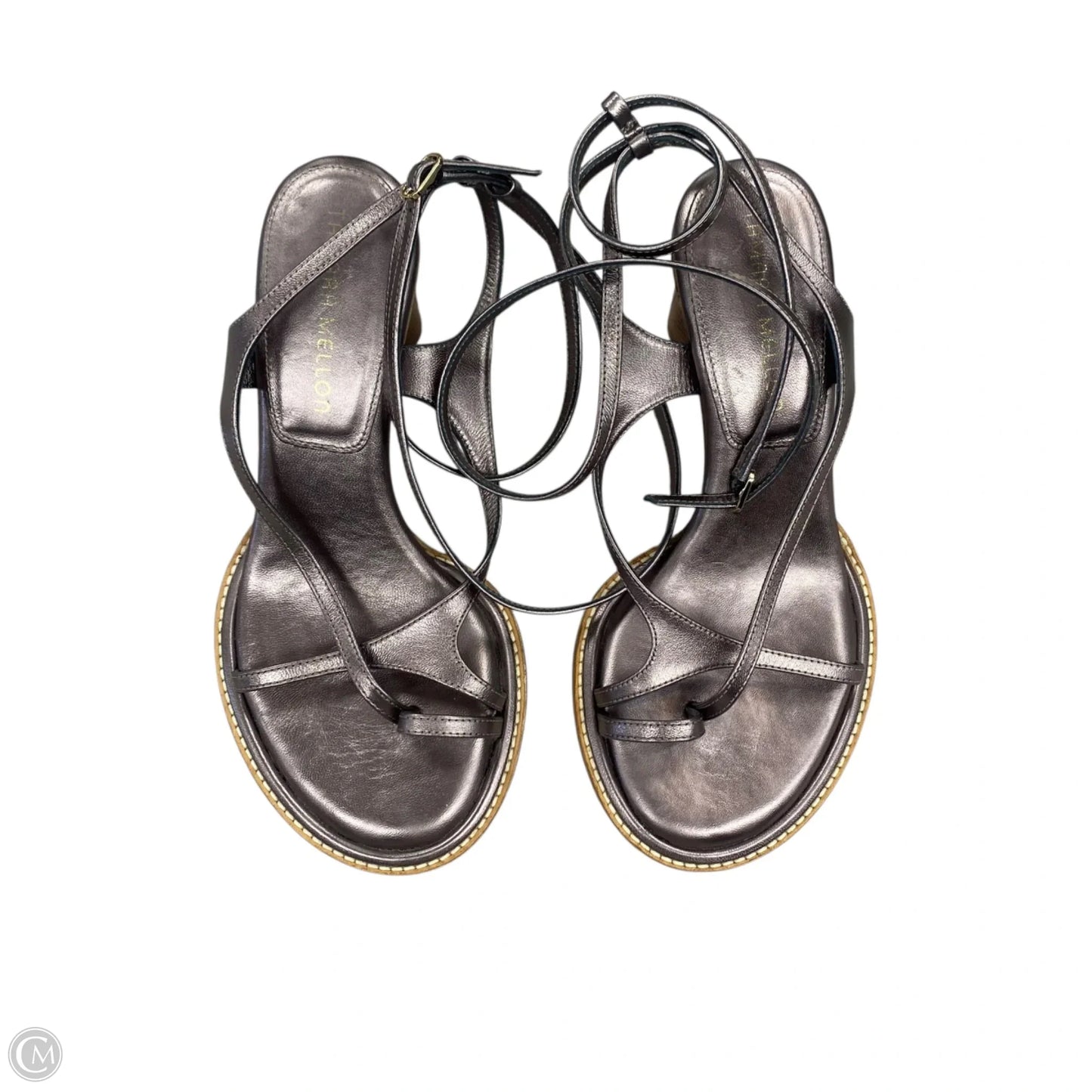 Sandals Heels Block By Tamara Mellon In Purple, Size: 6.5