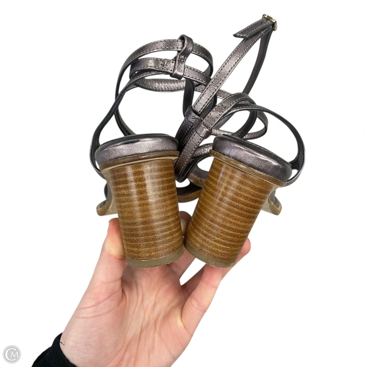 Sandals Heels Block By Tamara Mellon In Purple, Size: 6.5