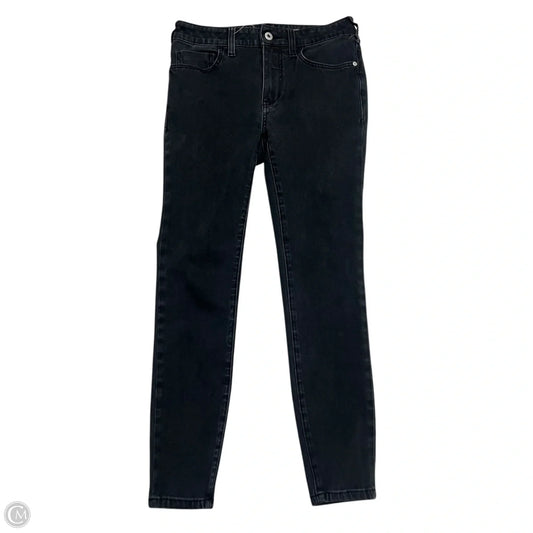 Jeans Skinny By Pilcro In Black Denim, Size: 4