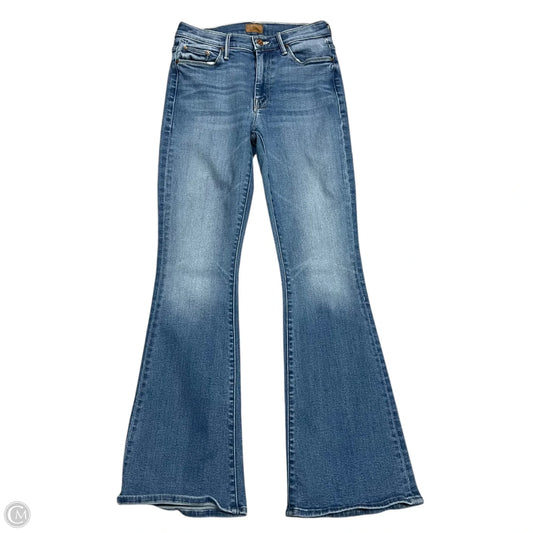 Jeans Flared By Mother In Blue Denim, Size: 4