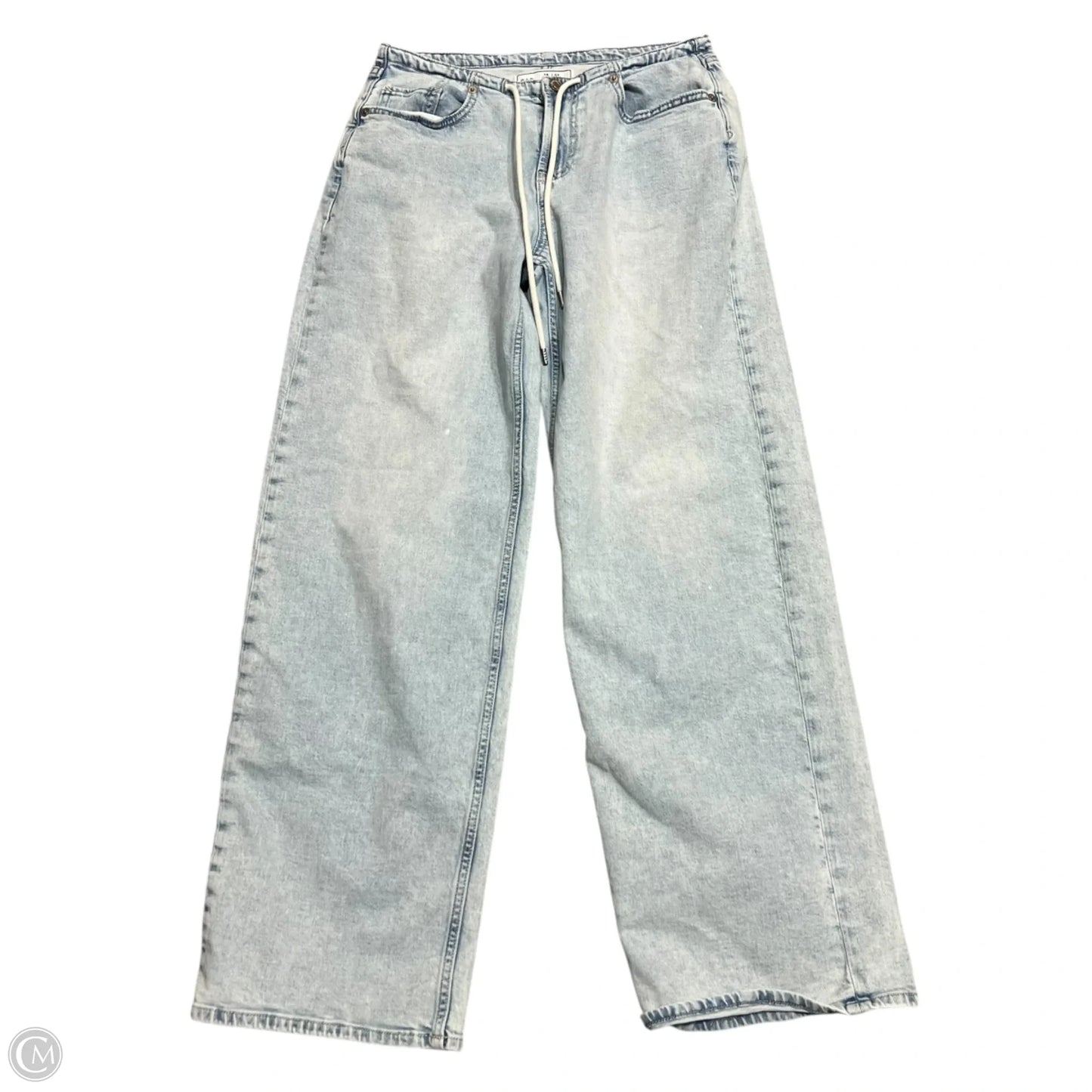 Jeans Wide Leg By Gap In Blue Denim, Size: 0