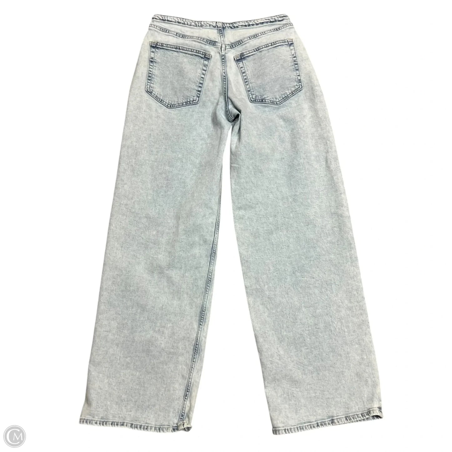 Jeans Wide Leg By Gap In Blue Denim, Size: 0