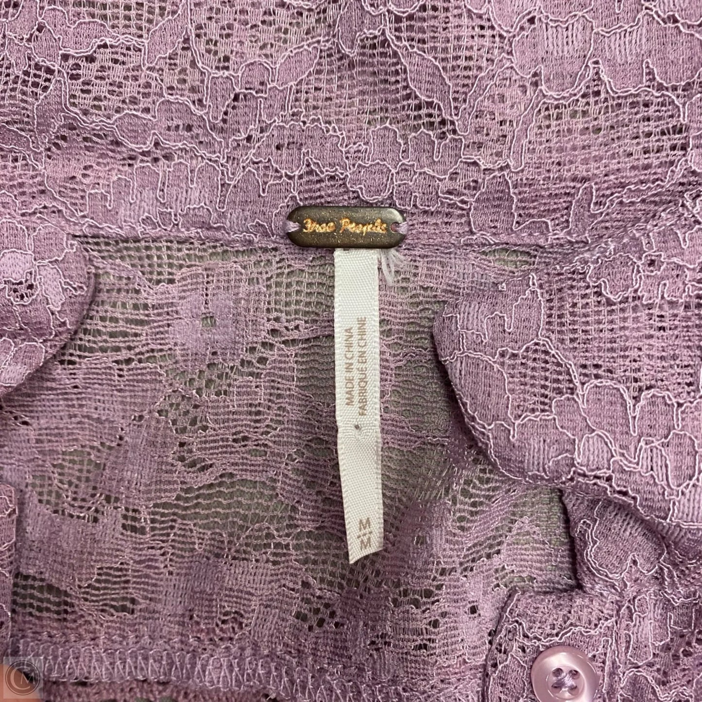 Tunic Long Sleeve By Free People In Purple, Size: M