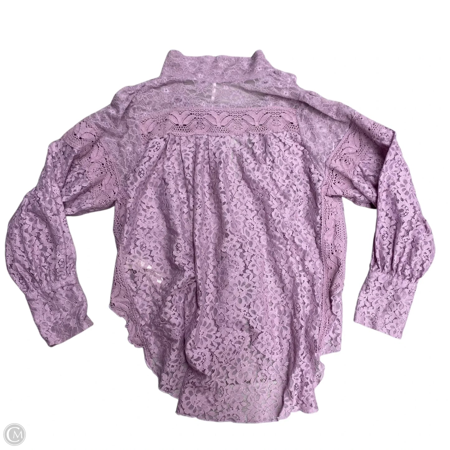 Tunic Long Sleeve By Free People In Purple, Size: M