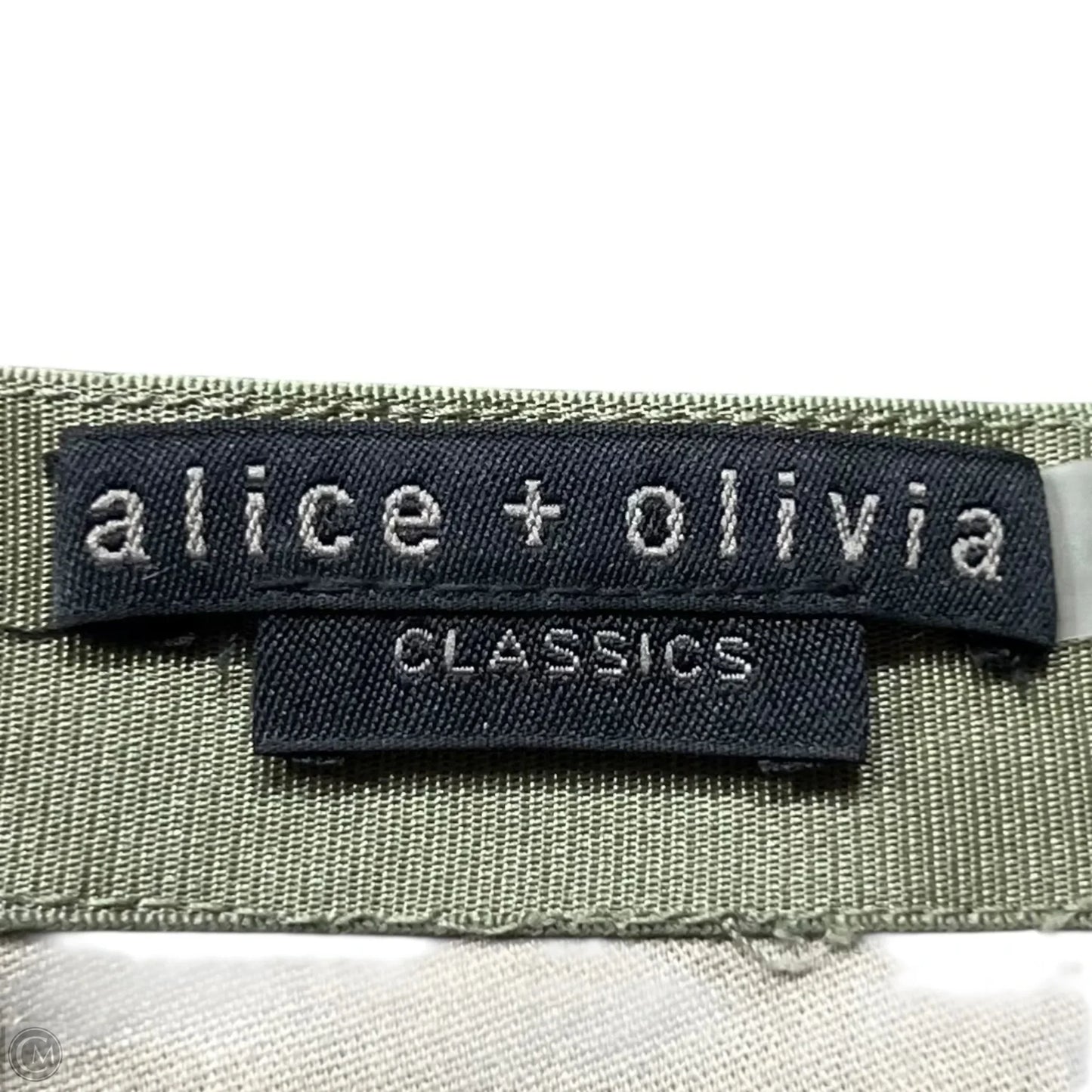 Pants Designer By Alice + Olivia In Green, Size: 0