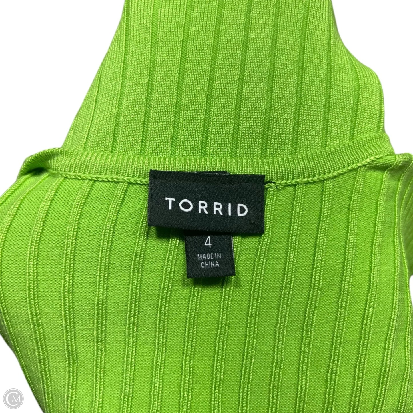 Top Sleeveless By Torrid In Green, Size: 4x
