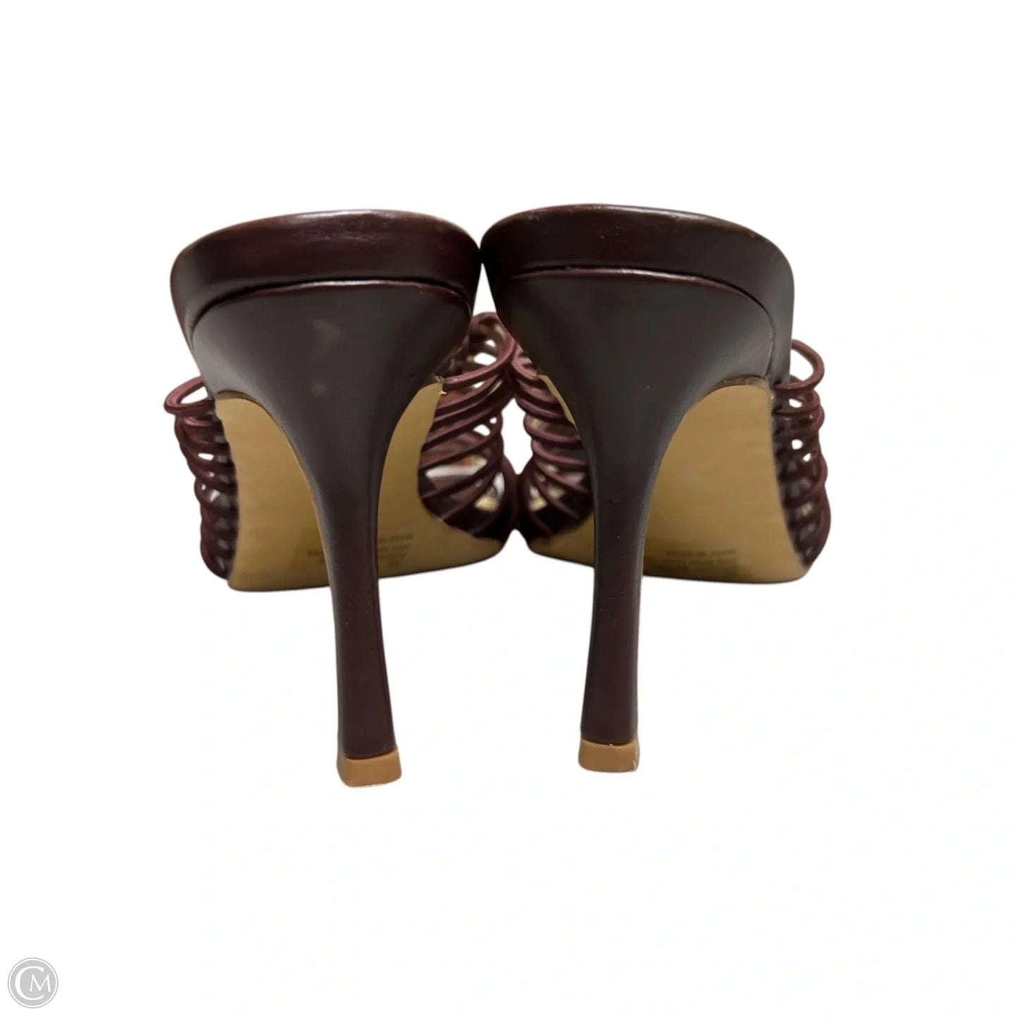 Sandals Heels Stiletto By Fashion Nova In Brown, Size: 10