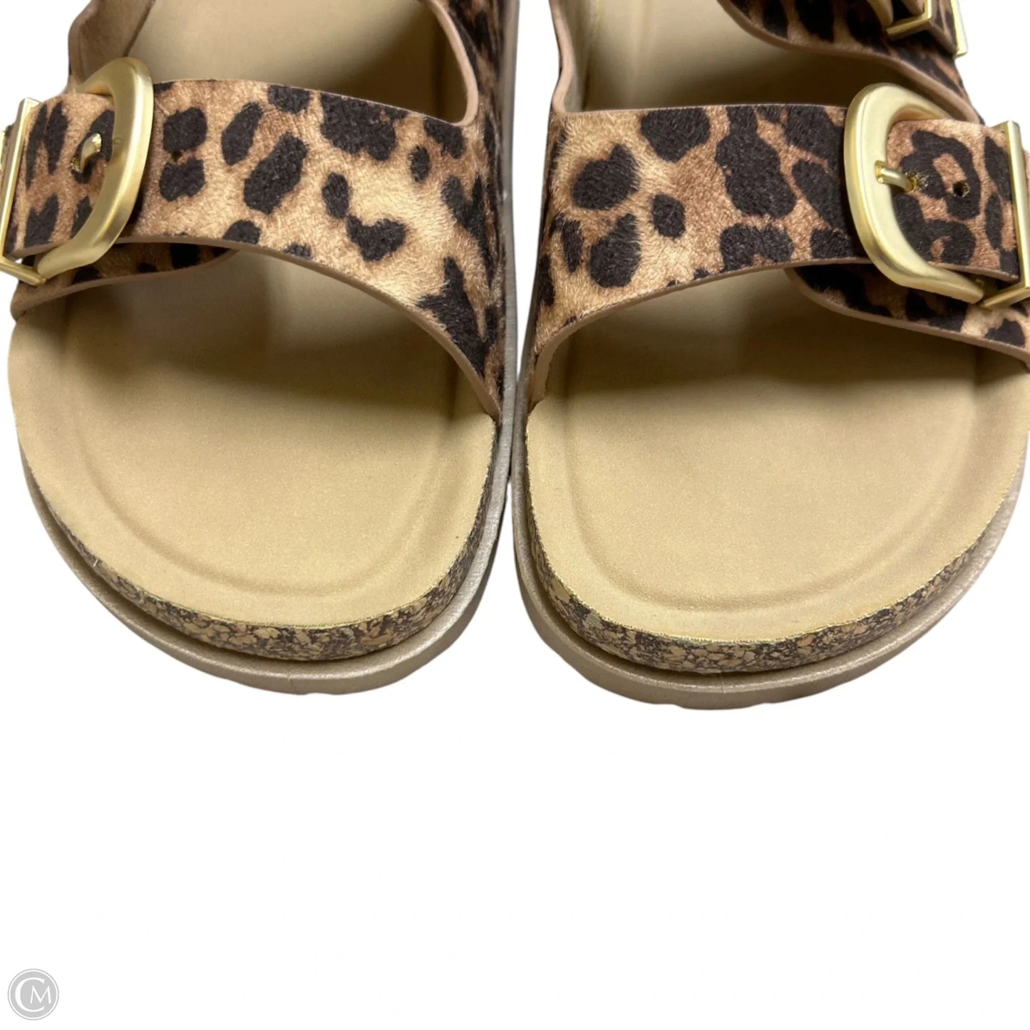 Sandals Flats By Empty Entire In Animal Print, Size: 11