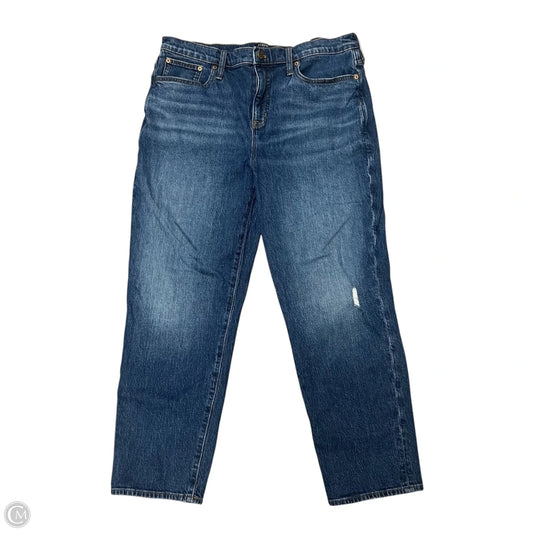 Jeans Boyfriend By J. Crew In Blue Denim, Size: 14
