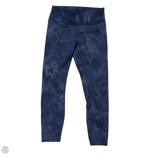Athletic Leggings By Lululemon In Blue, Size: 10