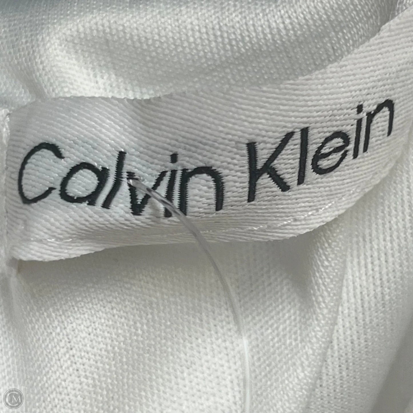 Dress Casual Midi By Calvin Klein In White, Size: 12