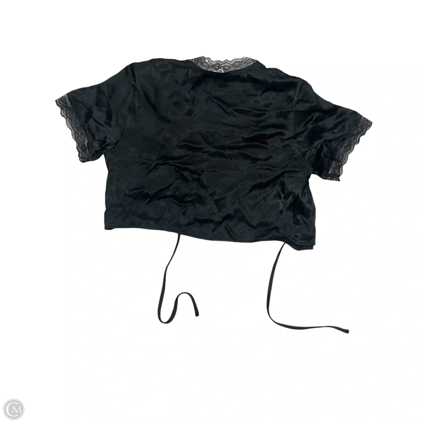 Top Short Sleeve By Princess Polly In Black, Size: 8