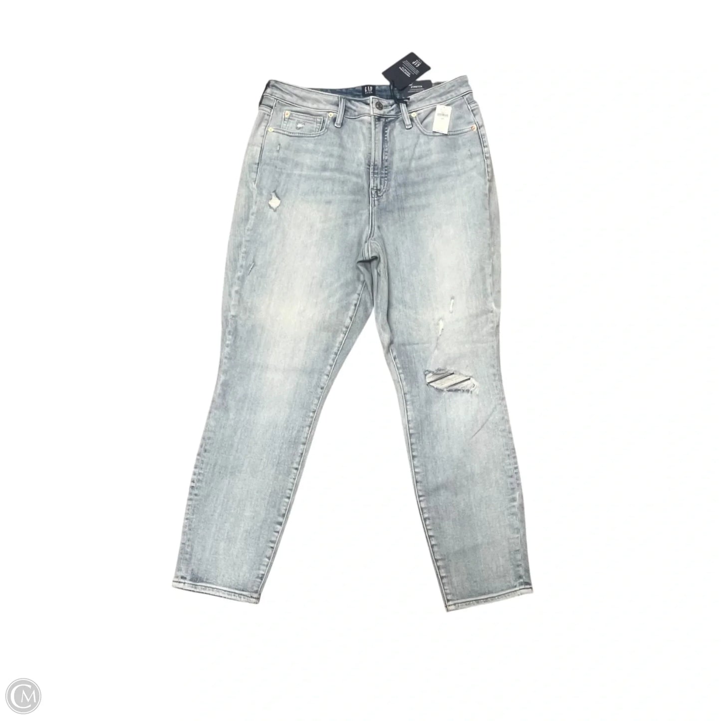 Jeans Skinny By Gap In Blue Denim, Size: 14