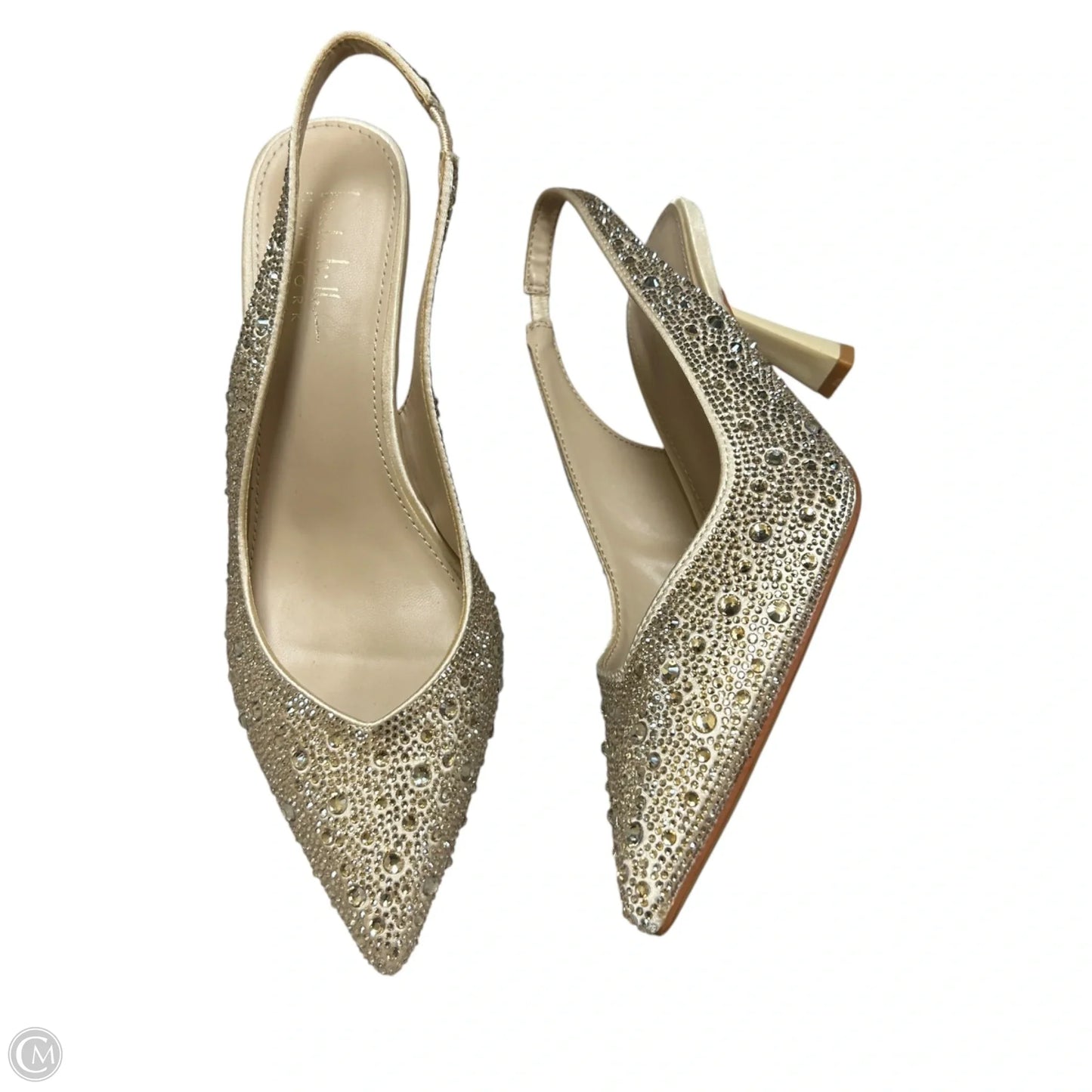 Shoes Heels Stiletto By Nicole Miller In Gold & Silver, Size: 9