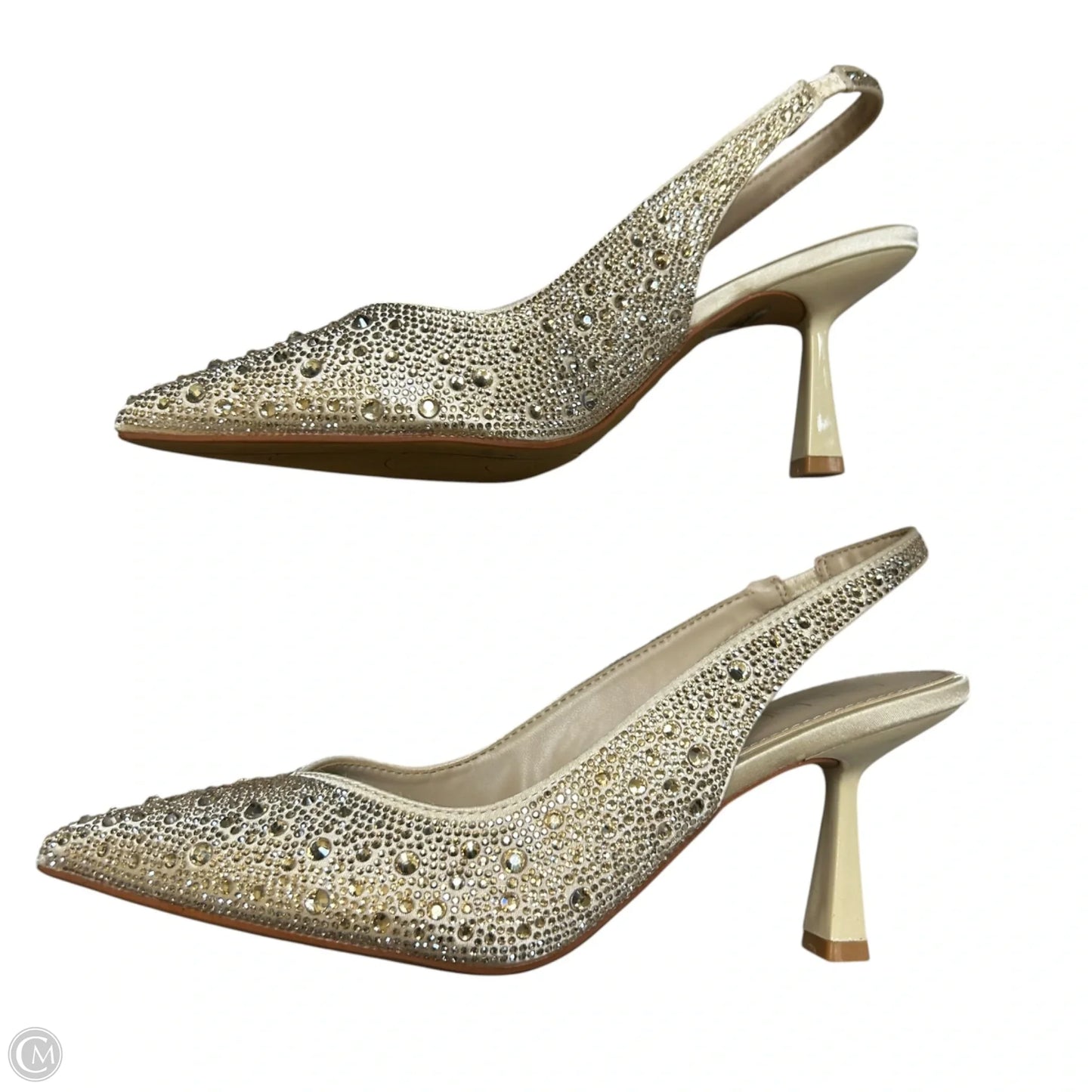 Shoes Heels Stiletto By Nicole Miller In Gold & Silver, Size: 9