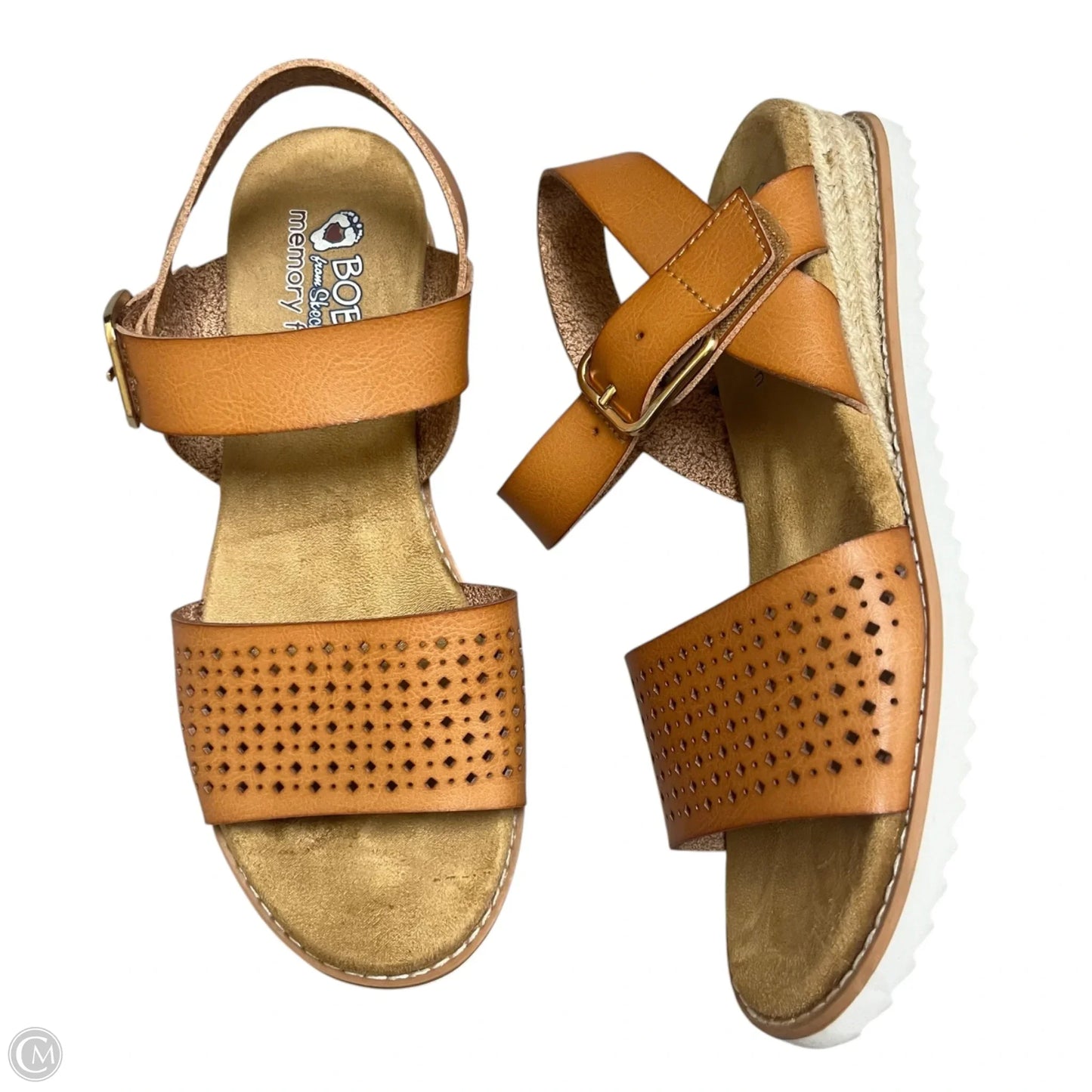Sandals Flats By Bobs In Tan, Size: 8