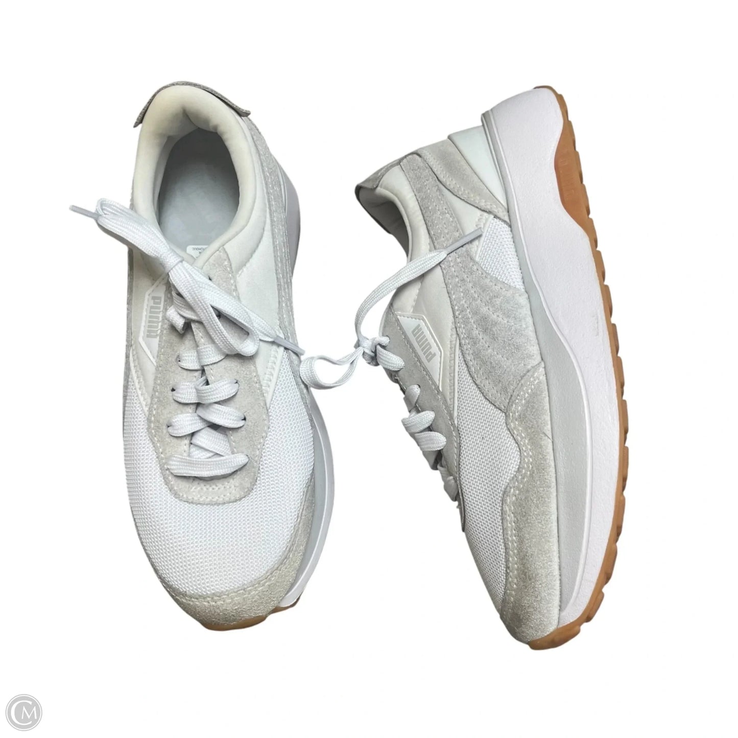 Shoes Sneakers By Puma In Grey & White, Size: 8.5