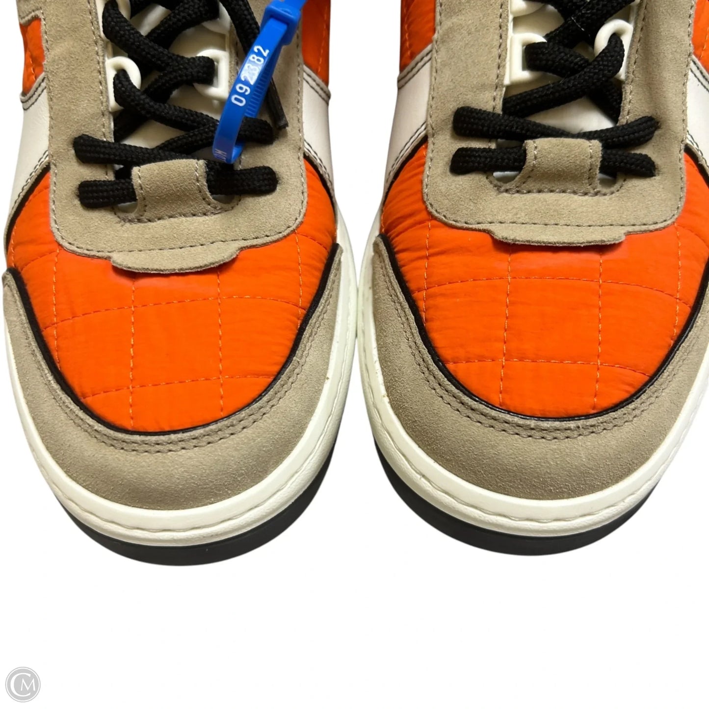 Shoes Luxury Designer By Chanel In Orange & White, Size: 8.5