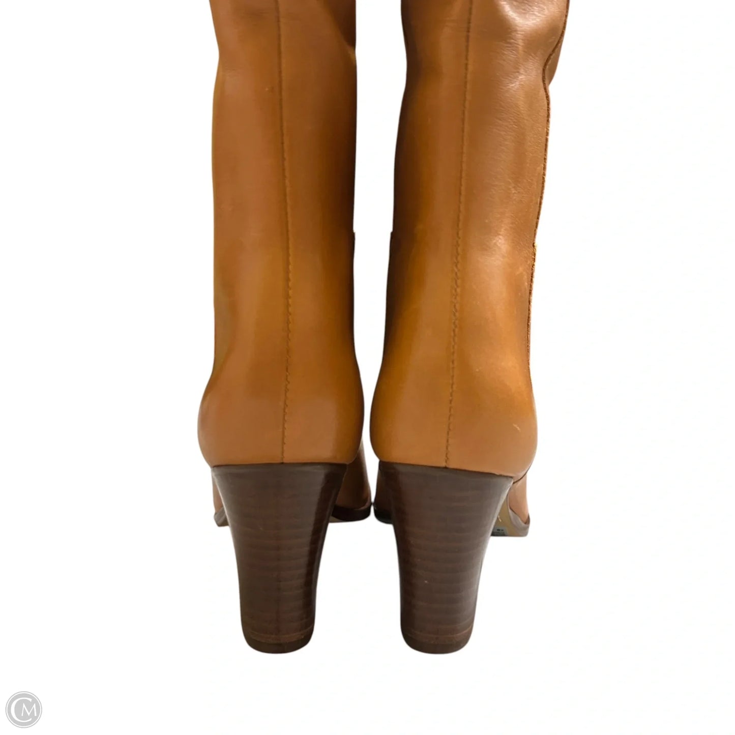 Boots Knee Heels By Arezzo In Brown, Size: 6