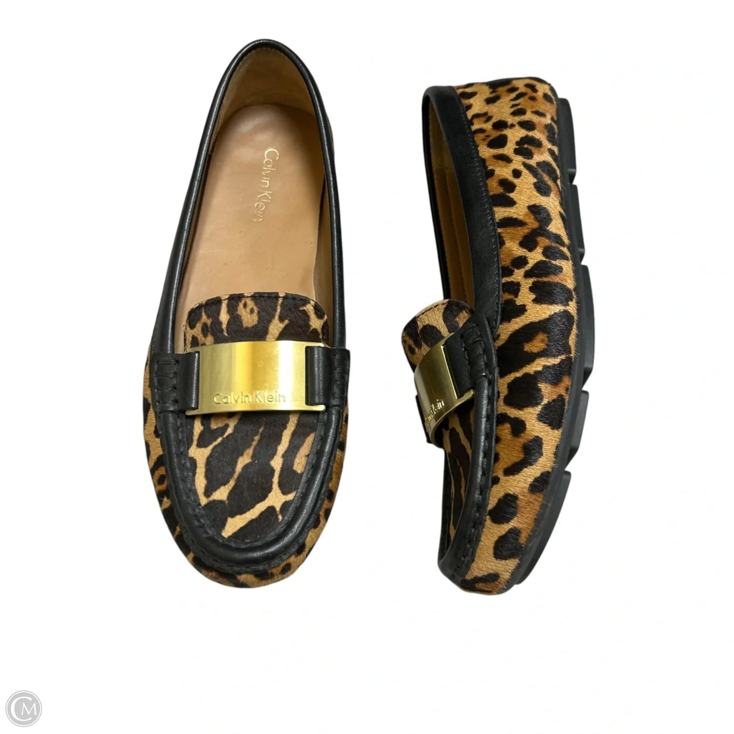 Shoes Flats By Calvin Klein In Animal Print, Size: 6