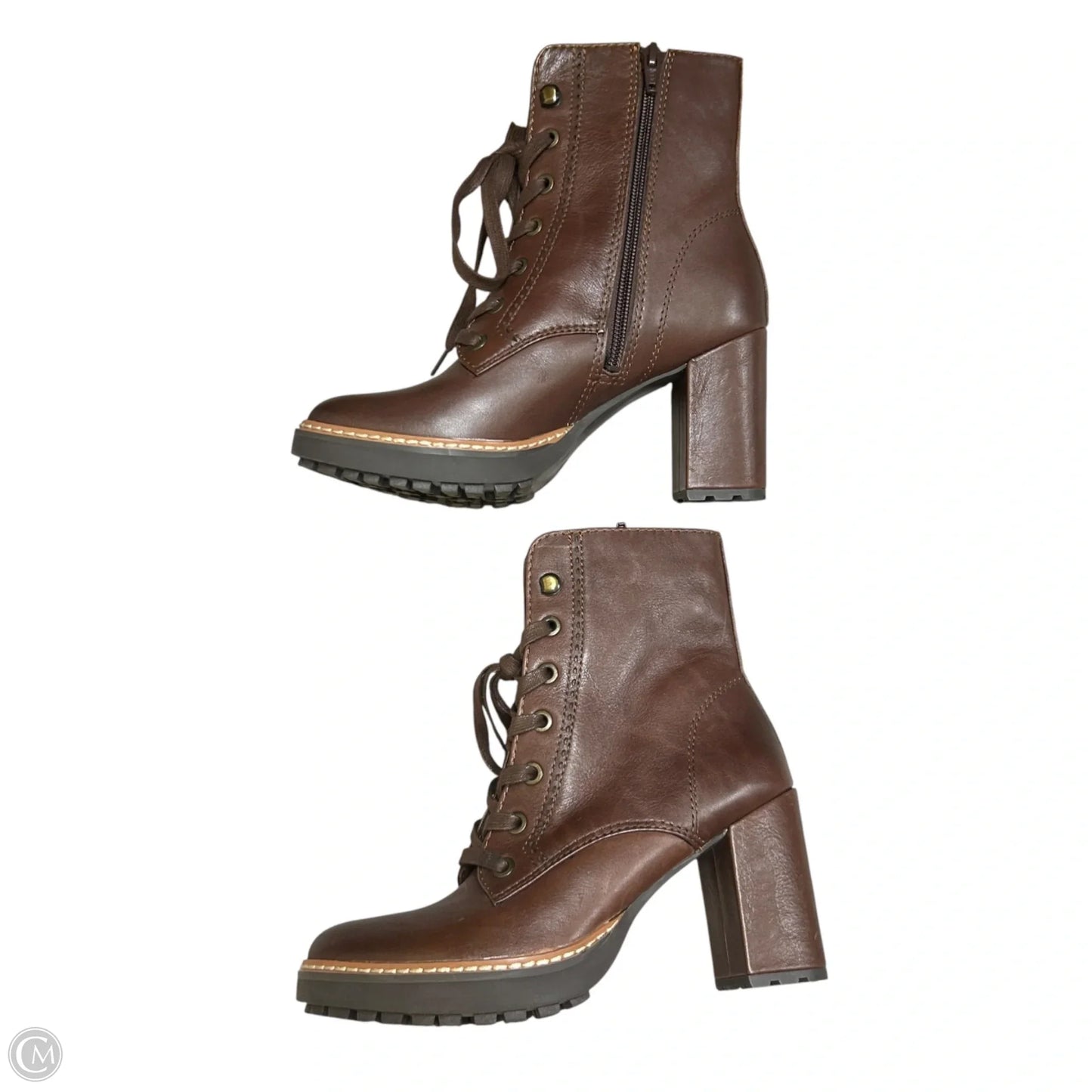 Boots Knee Heels By Naturalizer In Brown, Size: 5.5