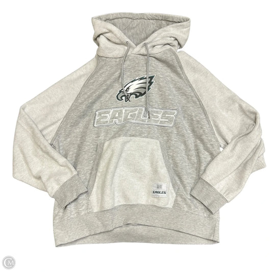 Sweatshirt Hoodie By Nfl In Grey, Size: Xl