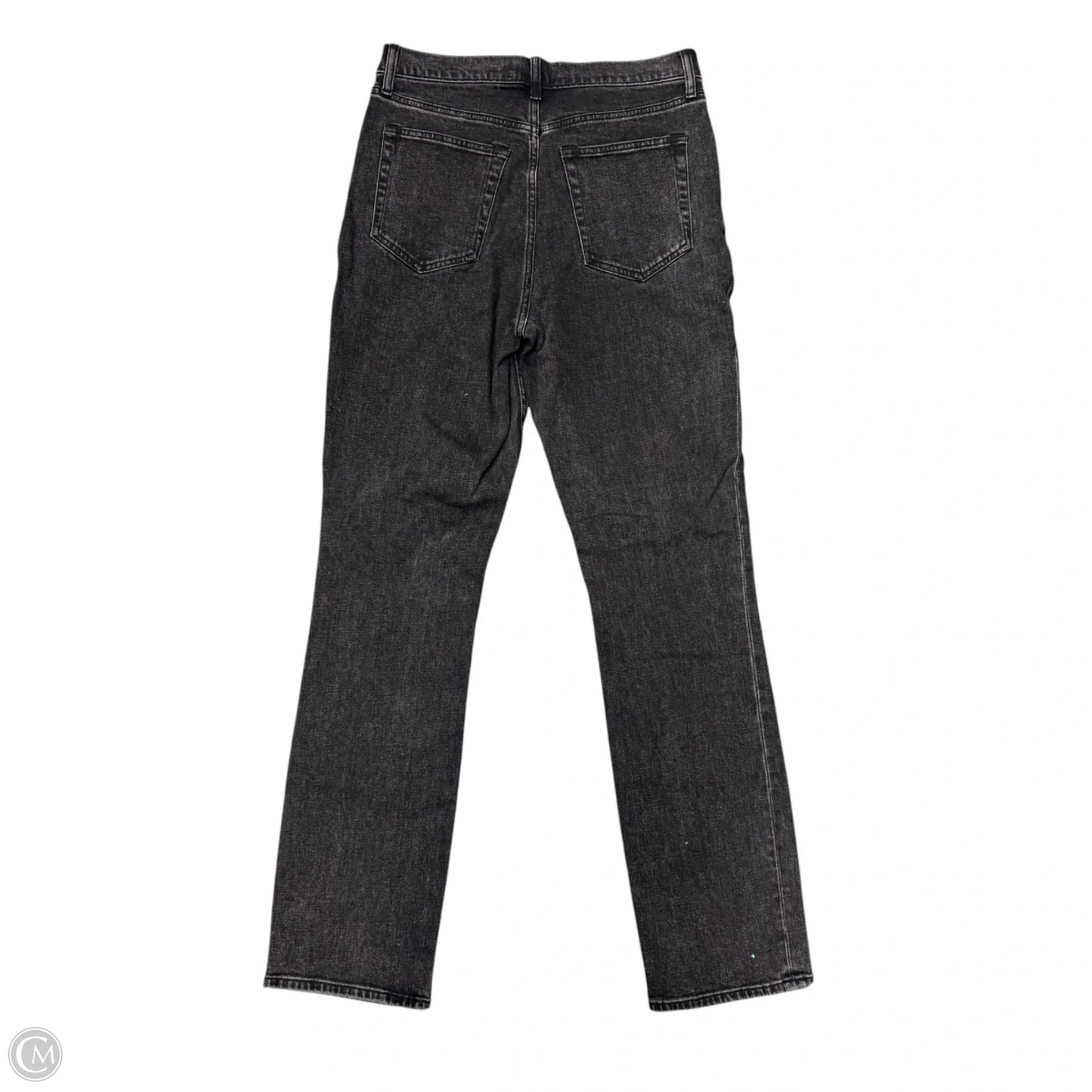 Jeans Straight By Abercrombie And Fitch In Black Denim, Size: 8
