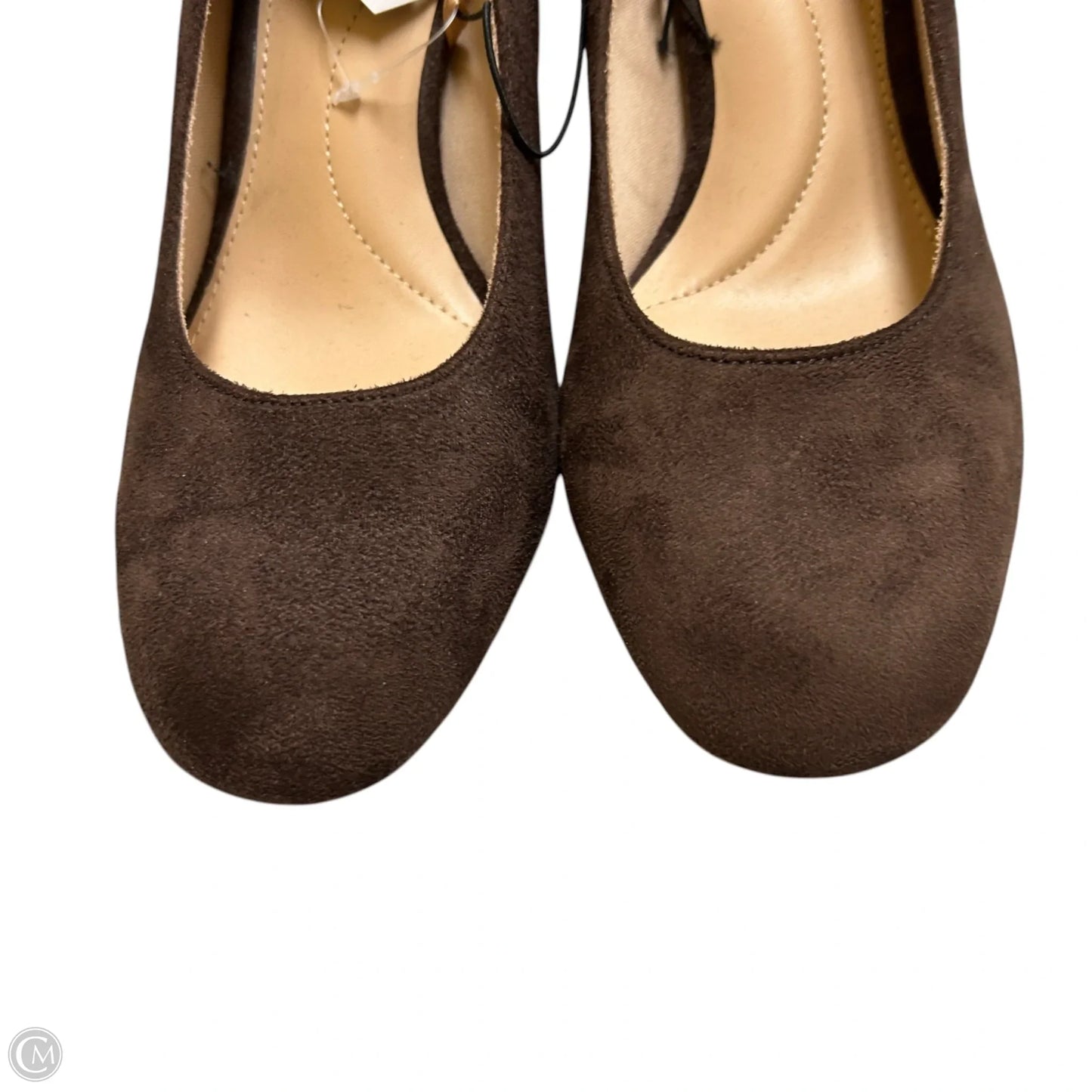 Shoes Heels Block By Time And Tru In Brown, Size: 8