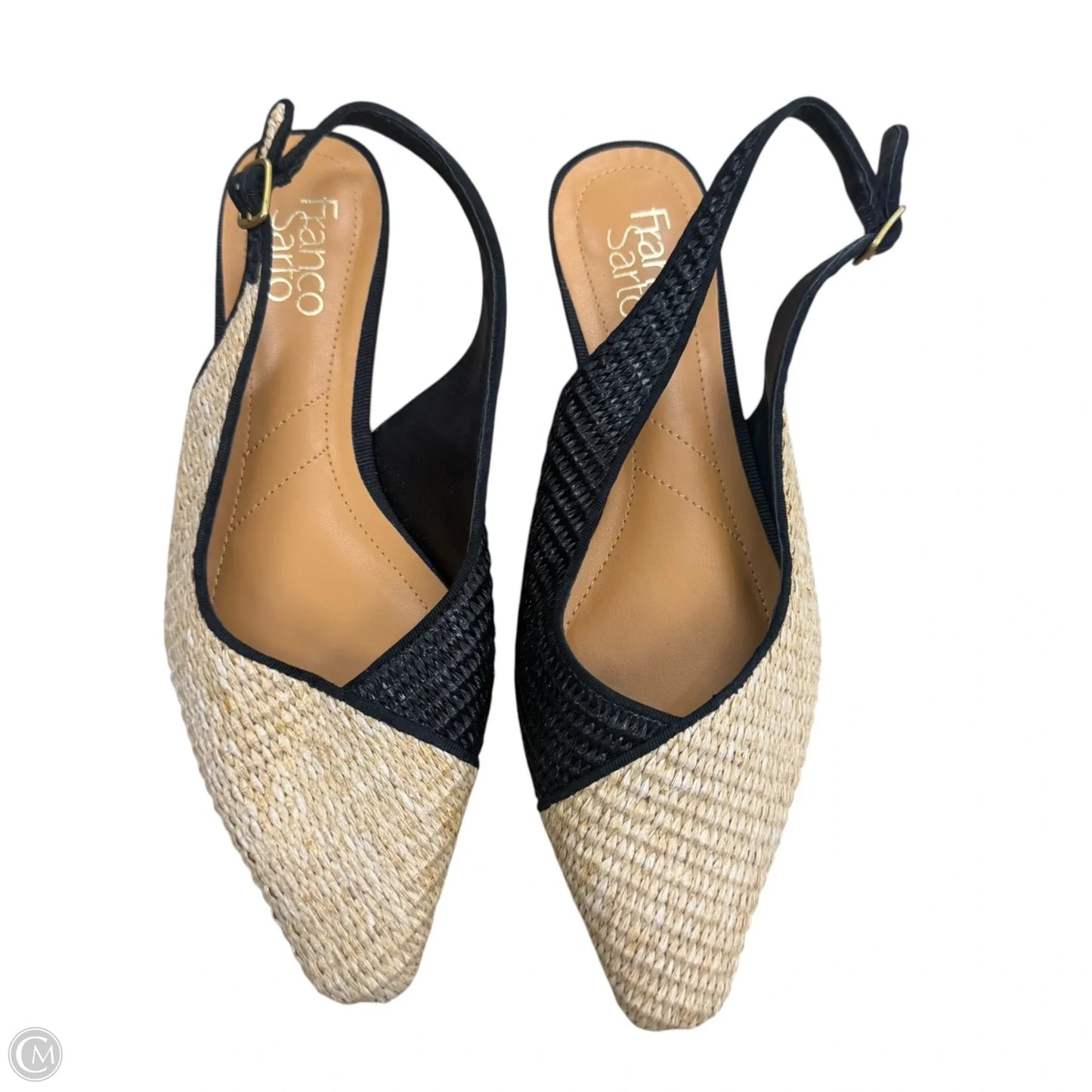 Shoes Flats By Franco Sarto In Black & Brown, Size: 7.5