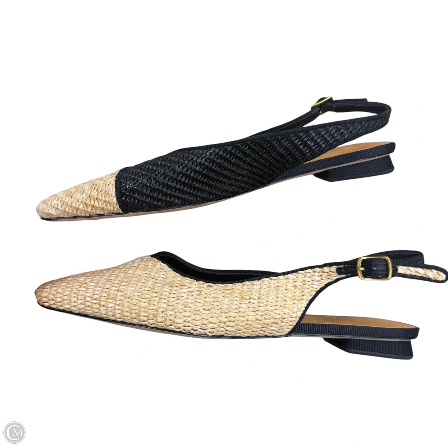 Shoes Flats By Franco Sarto In Black & Brown, Size: 7.5