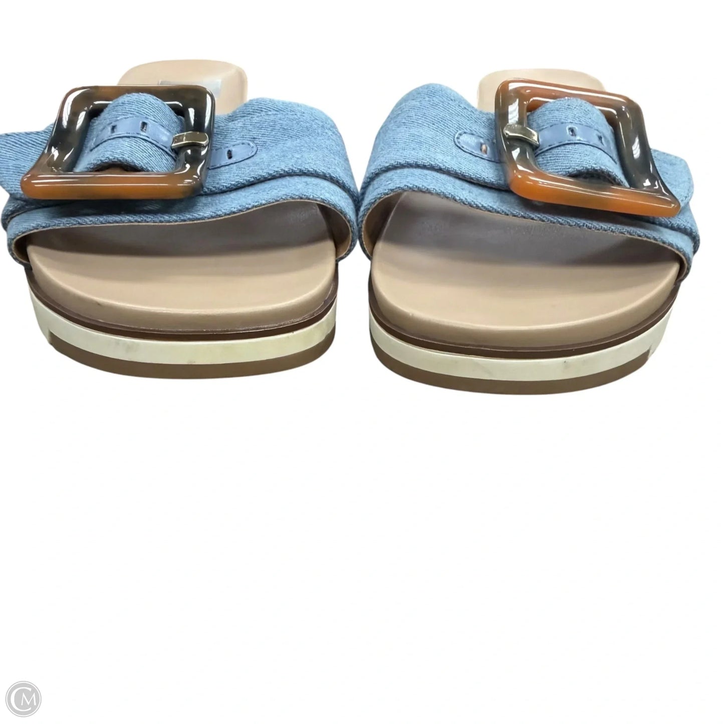 Sandals Flats By Dolce Vita In Blue Denim, Size: 7.5