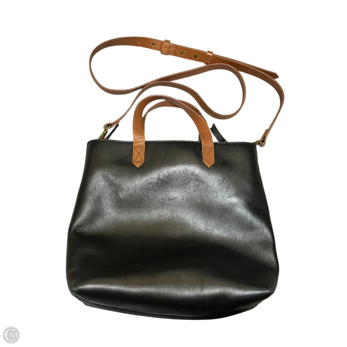Crossbody Leather By Madewell, Size: Medium