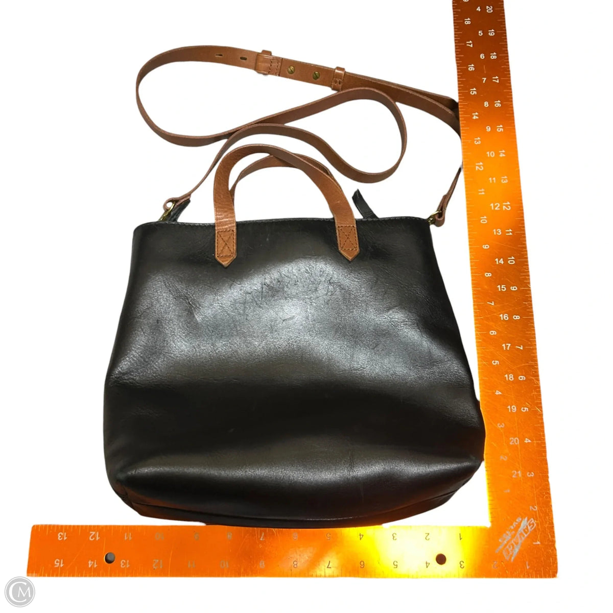 Crossbody Leather By Madewell, Size: Medium