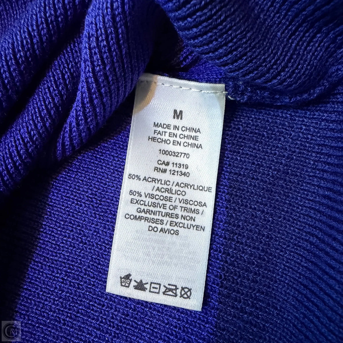 Top Long Sleeve Basic By Dynamite In Blue, Size: M