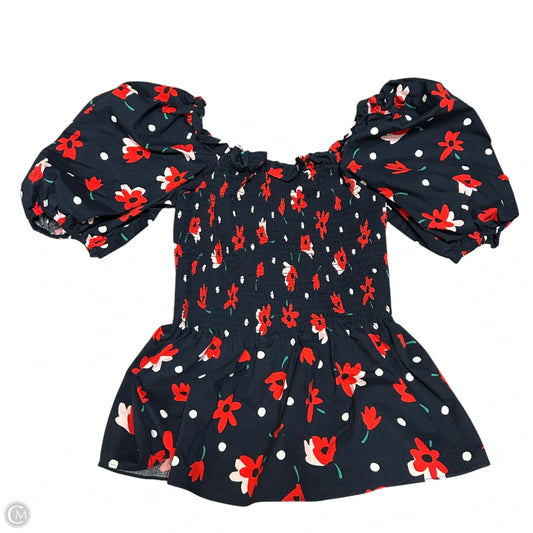 Top Short Sleeve Designer By Kate Spade In Navy, Size: Xs