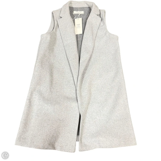 Vest Faux Fur & Sherpa By Love Tree In Grey, Size: L