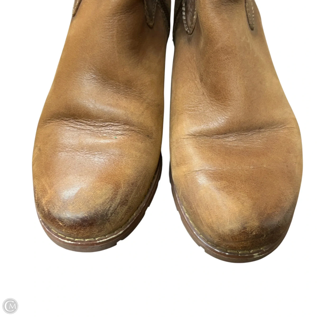 Boots Knee Heels By Sofft In Brown, Size: 7.5
