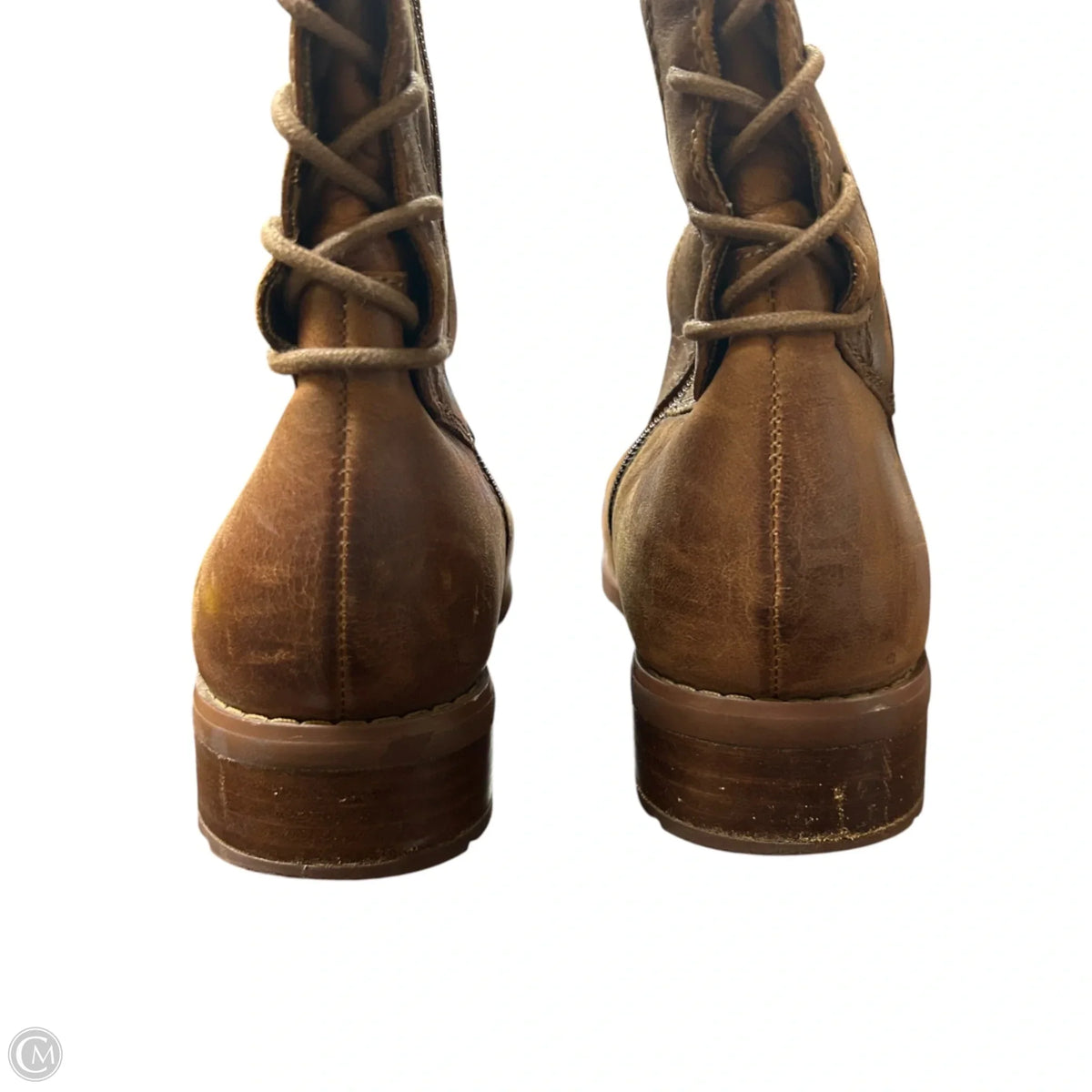 Boots Knee Heels By Sofft In Brown, Size: 7.5