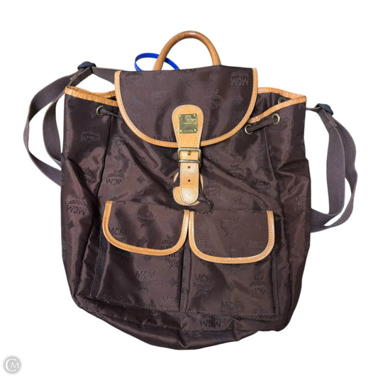Backpack Luxury Designer By Mcm, Size: Medium