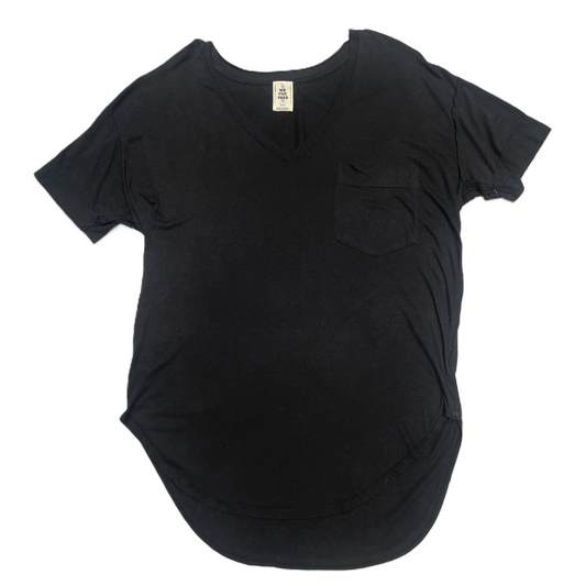 Black Top Short Sleeve Basic By We The Free, Size: Xs