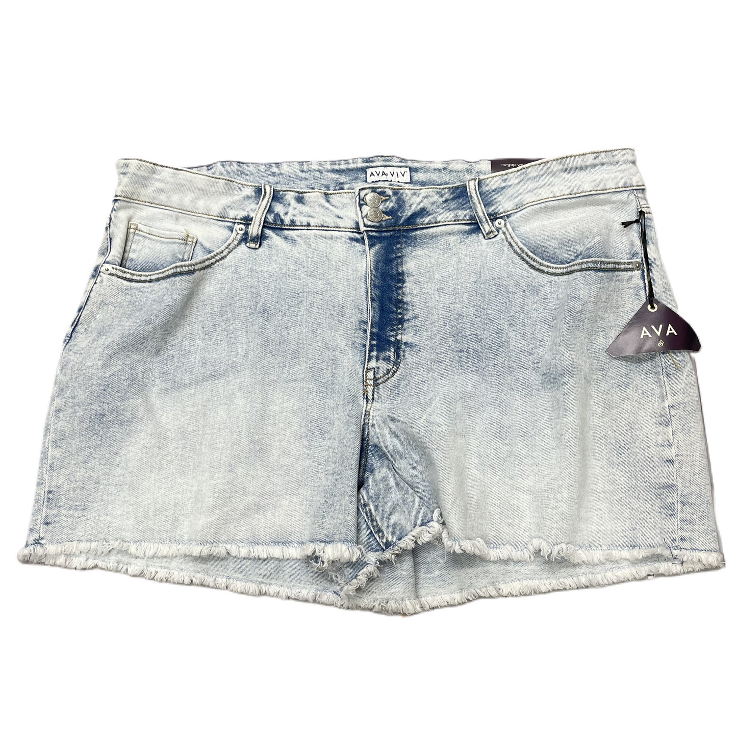 Denim Shorts By Ava & Viv, Size: 22w