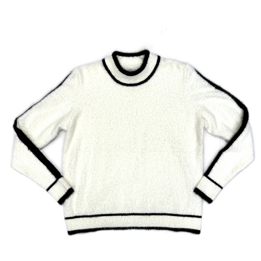 Sweater By Marc New York In White Black, Size: M