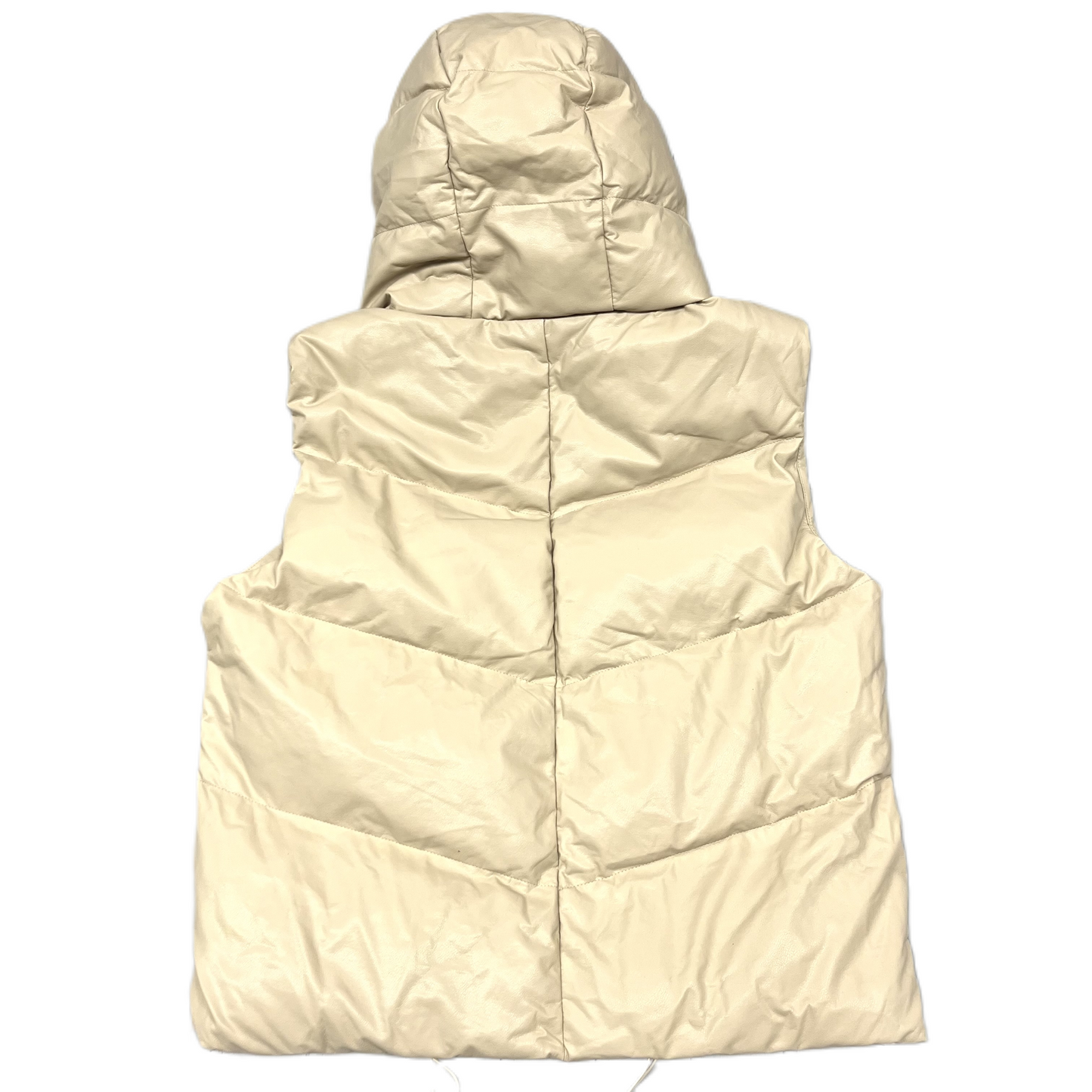 Vest Puffer & Quilted By Tcec In Tan, Size: M