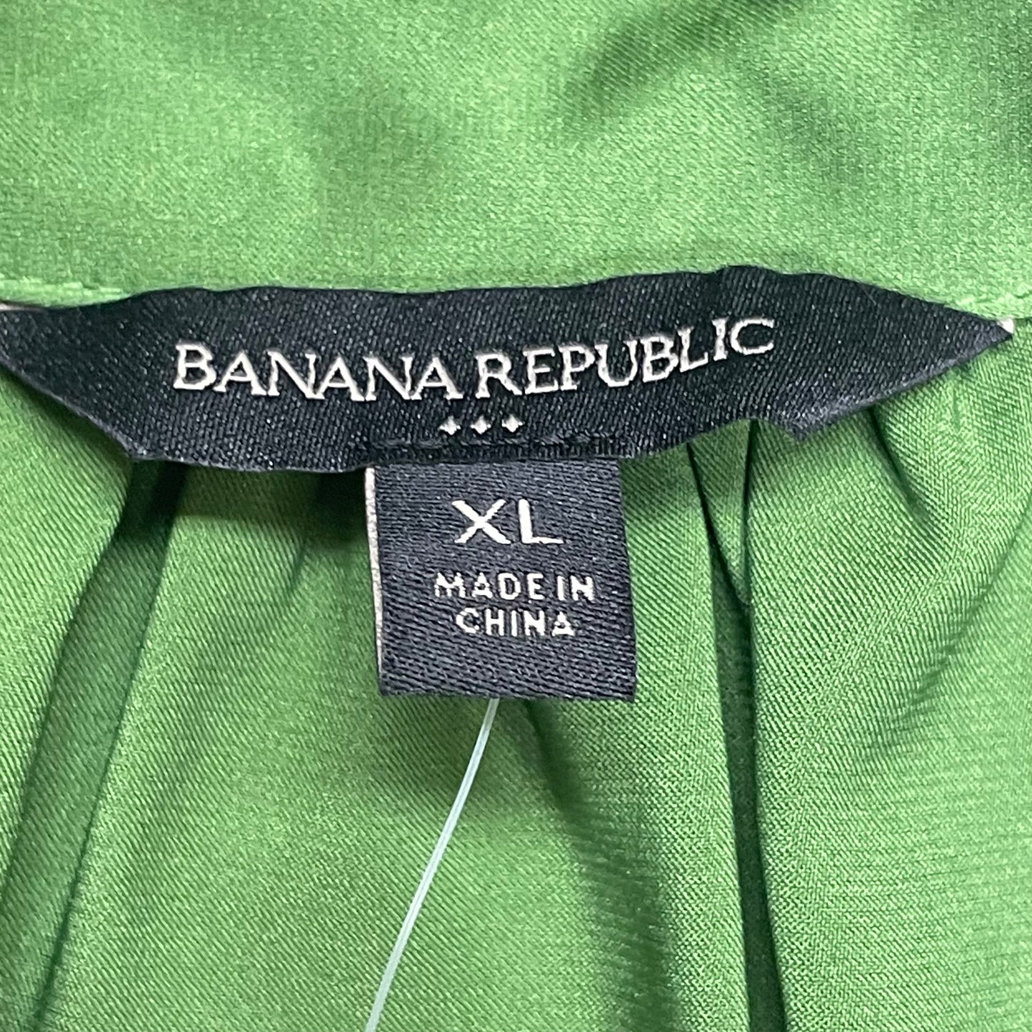 Green Blouse Sleeveless By Banana Republic, Size: XL