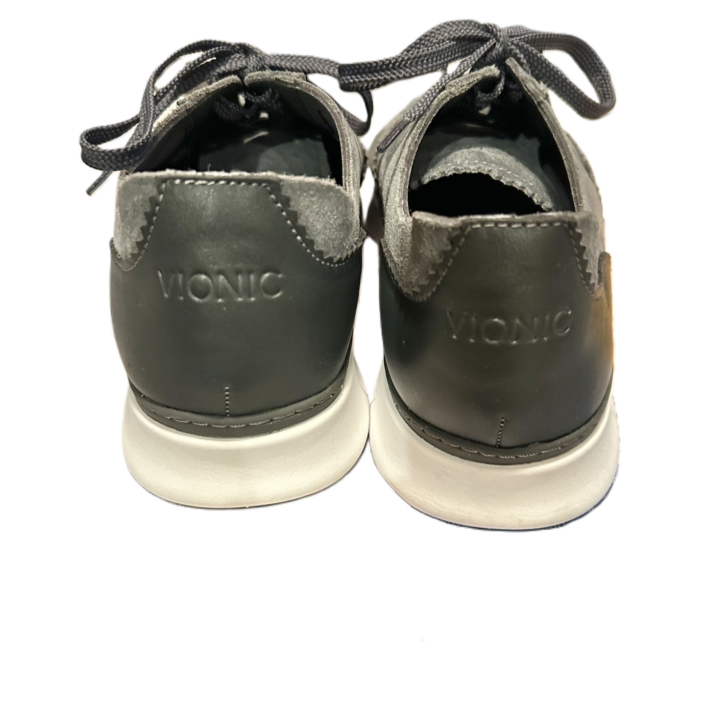 Grey & White Shoes Sneakers By Vionic, Size: 8.5